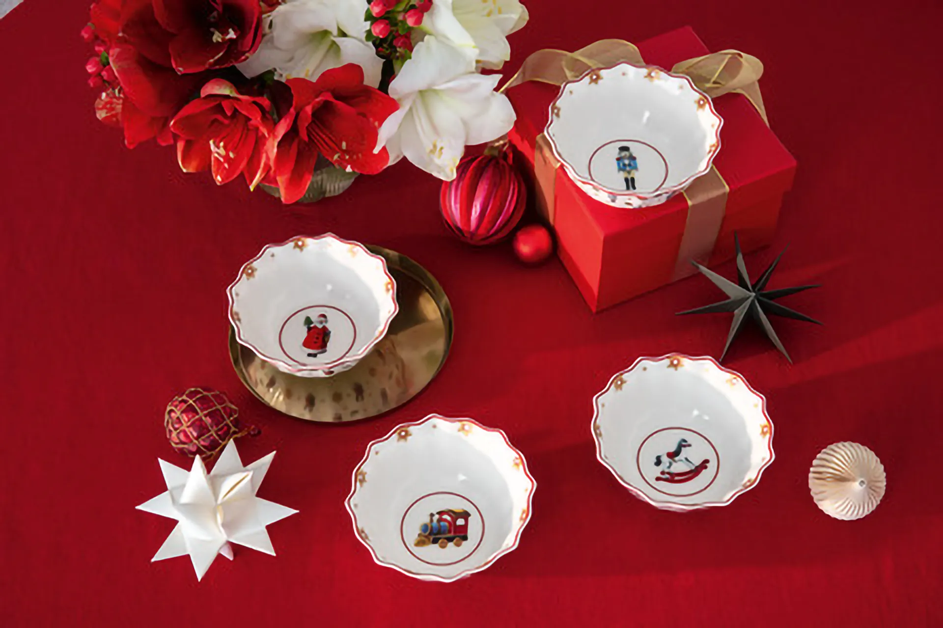 Toy's Delight Schale 4-teilig, Weiß-rot Villeroy & Boch