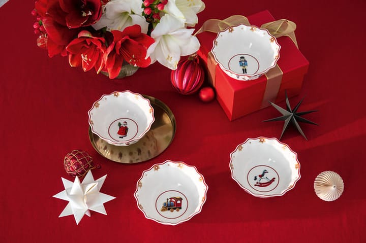 Toy's Delight Schale 4-teilig, Weiß-rot Villeroy & Boch