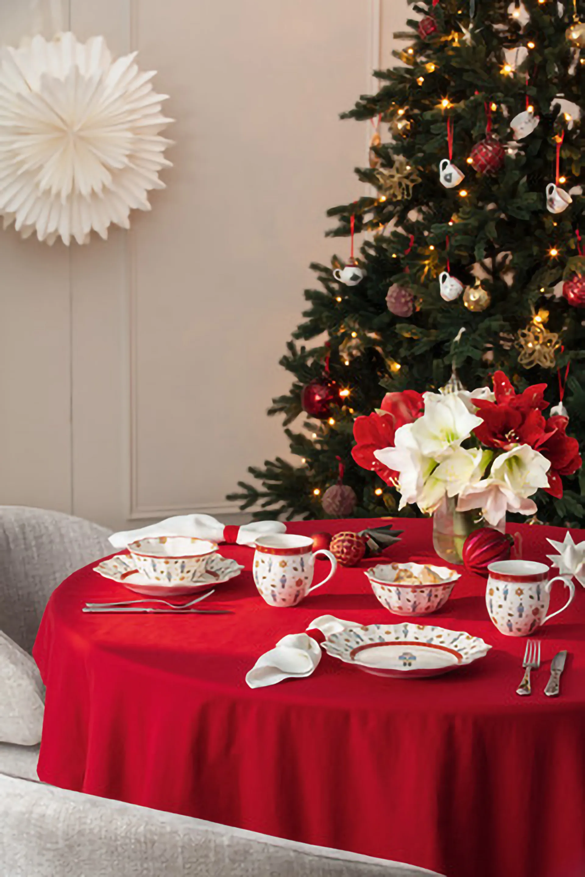 Toy's Delight Schale 4-teilig, Weiß-rot Villeroy & Boch