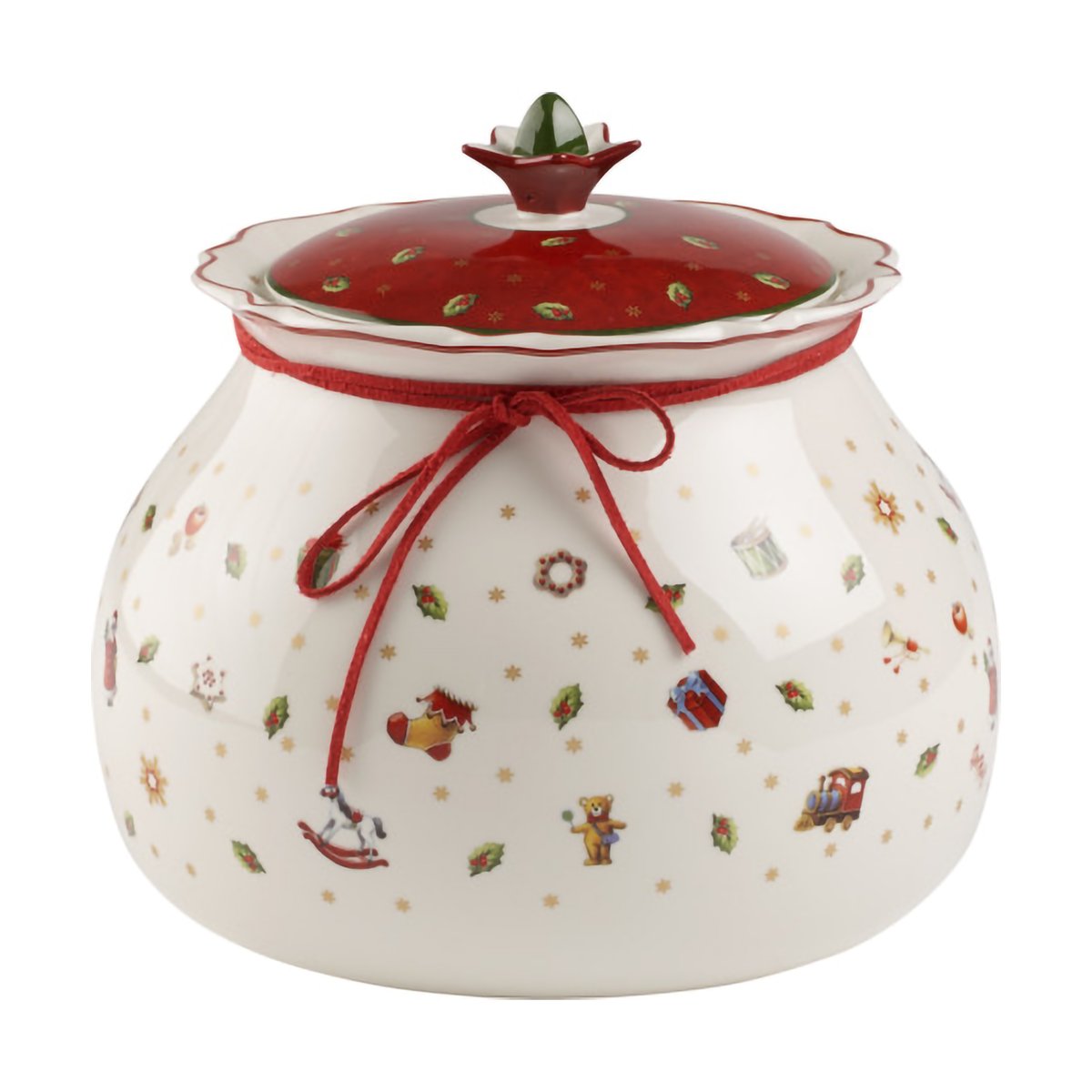 Villeroy & Boch Toy"s Delight Vorratsdose mit Deckel L 3,2 L Weiß-rot