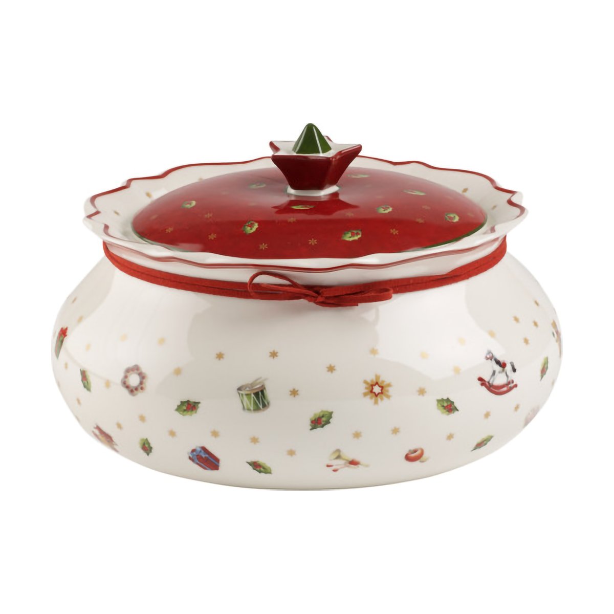Villeroy & Boch Toy´s Delight Vorratsdose mit Deckel M 1,9 L Weiß-rot