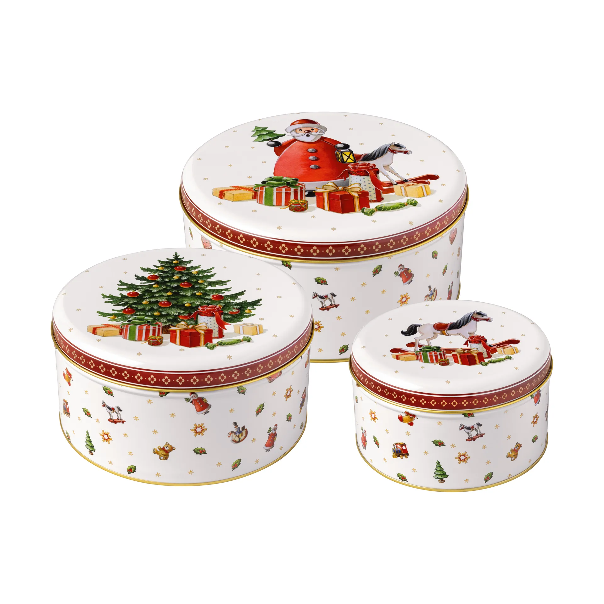 Winter Collage Accessories Keksdose 3er-Pack, Weiß Villeroy & Boch