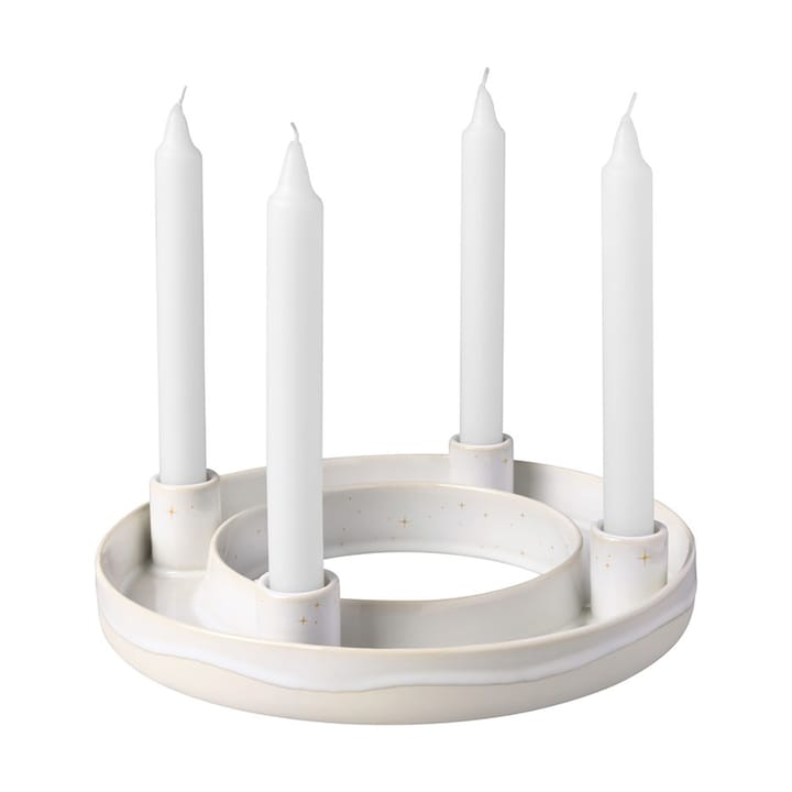 Winter Glow Adventskerzenhalter Ø26cm, Weiß-beige Villeroy & Boch