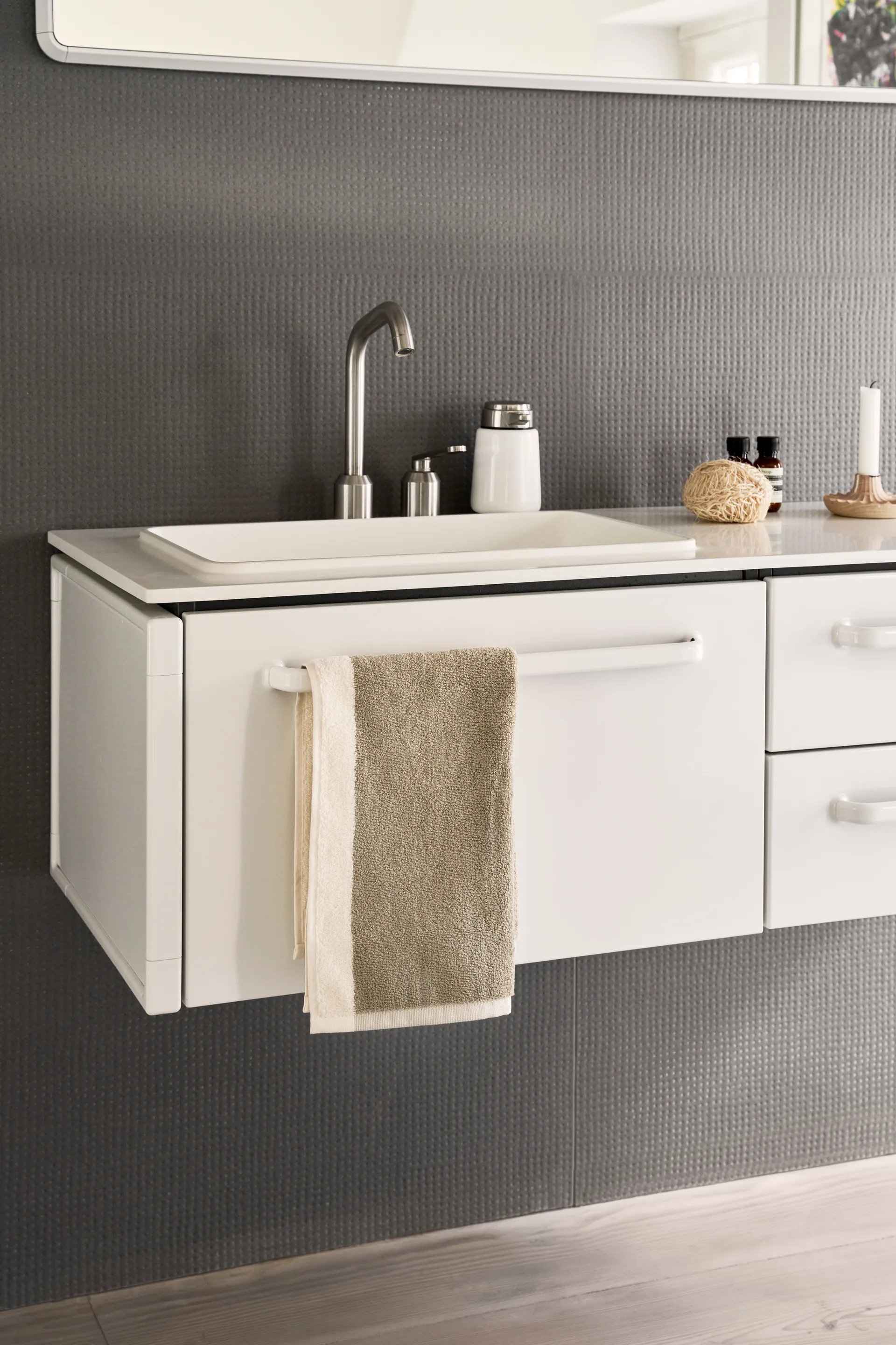 Vipp102 Gästhandtuch, Khaki, 40x60 cm Vipp