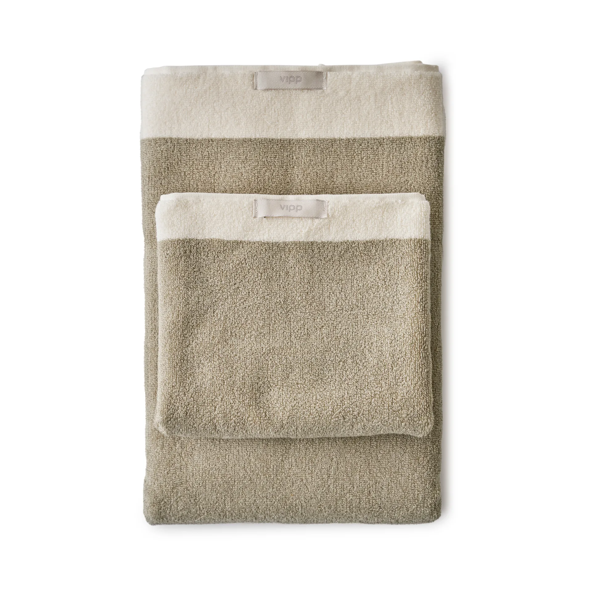 Vipp105 Strandtuch, Khaki, 100x180 cm Vipp