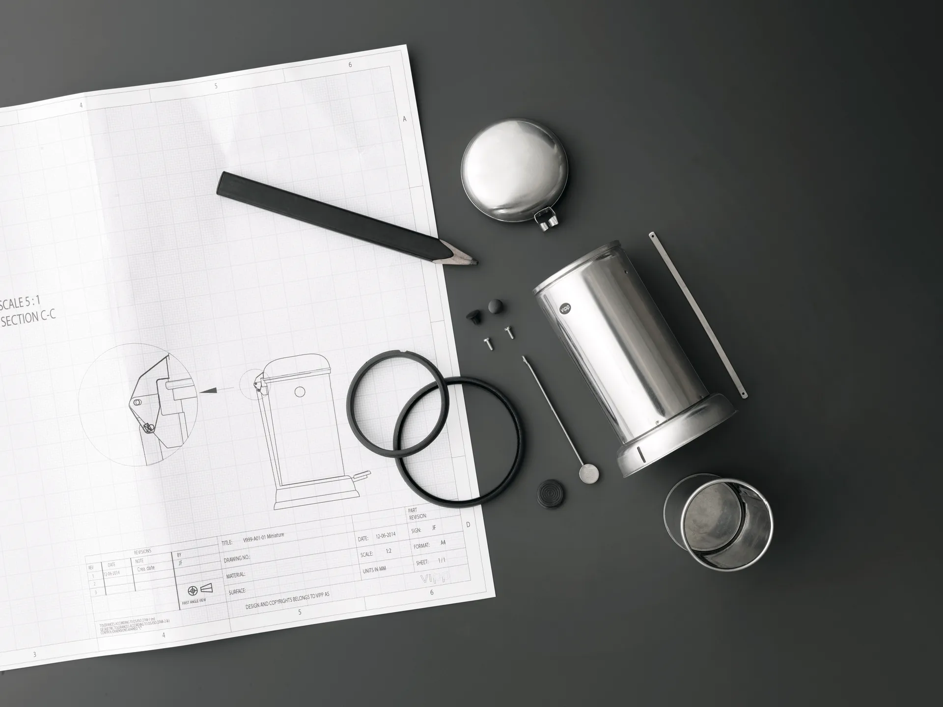 Vipp15 Miniatur 10,9 cm, White Vipp