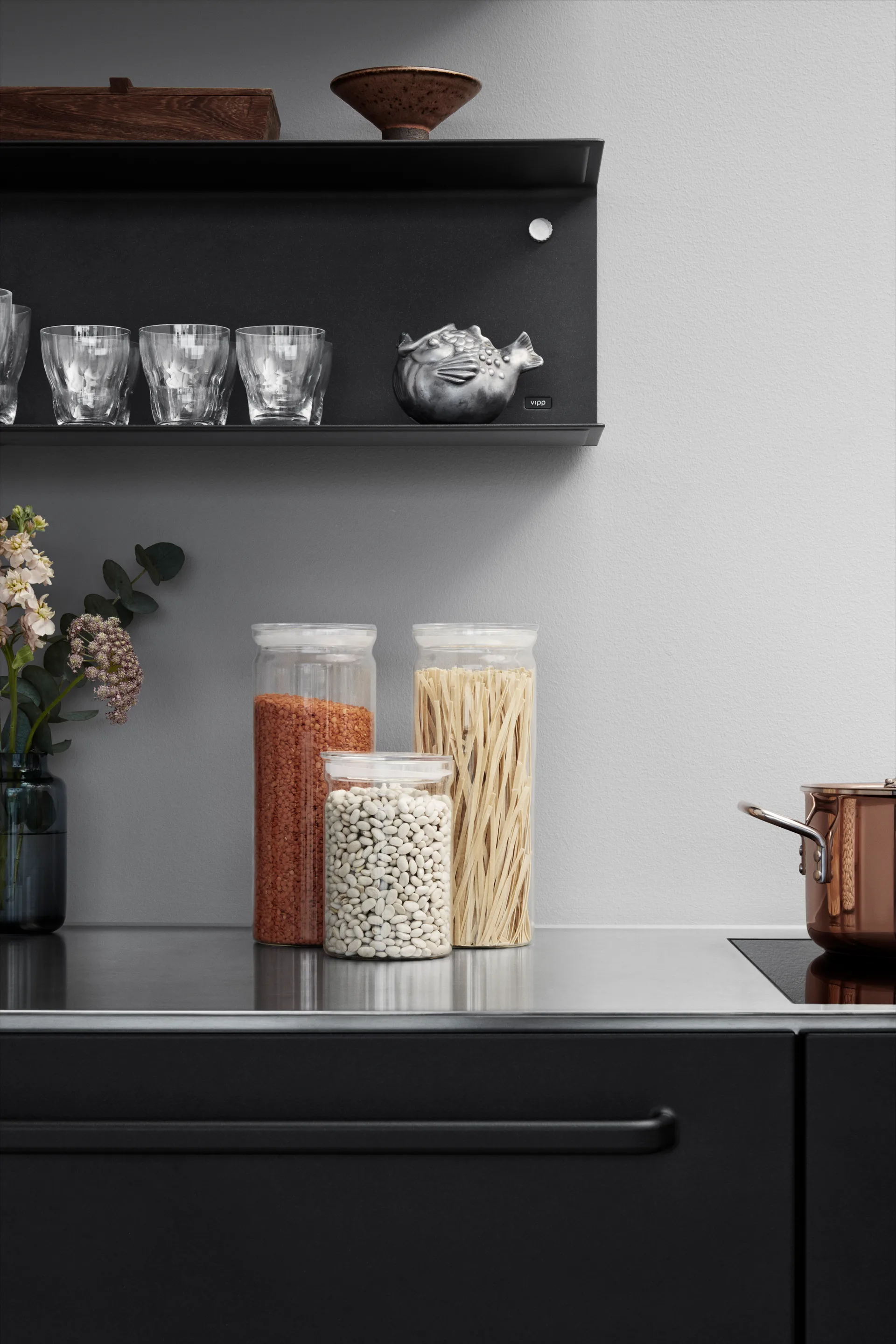 Vipp255 Behälter Glas 1,7 l, Clear Vipp