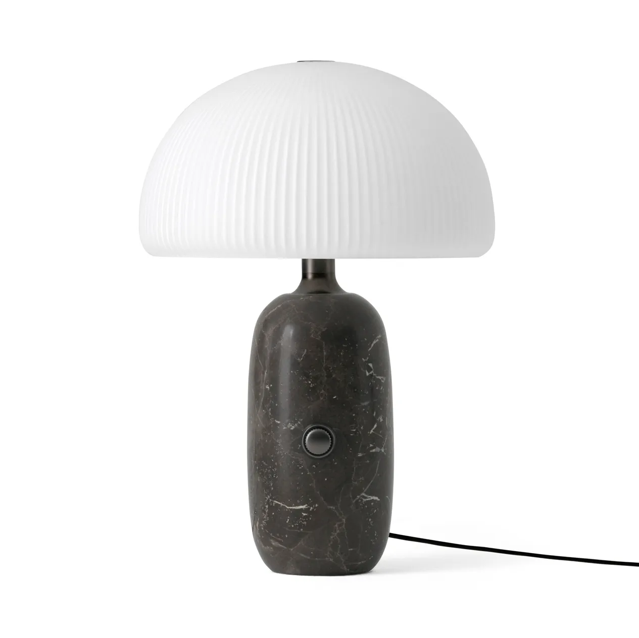 Vipp591 Sculpture Tischlampe klein 39 cm, Grey marble Vipp