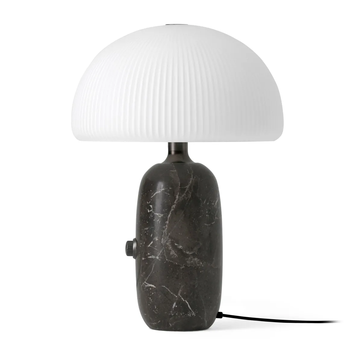 Vipp591 Sculpture Tischlampe klein 39 cm, Grey marble Vipp