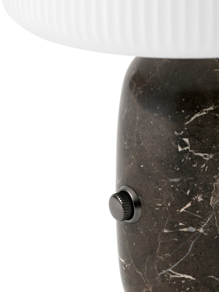 Vipp591 Sculpture Tischlampe klein 39 cm, Grey marble Vipp
