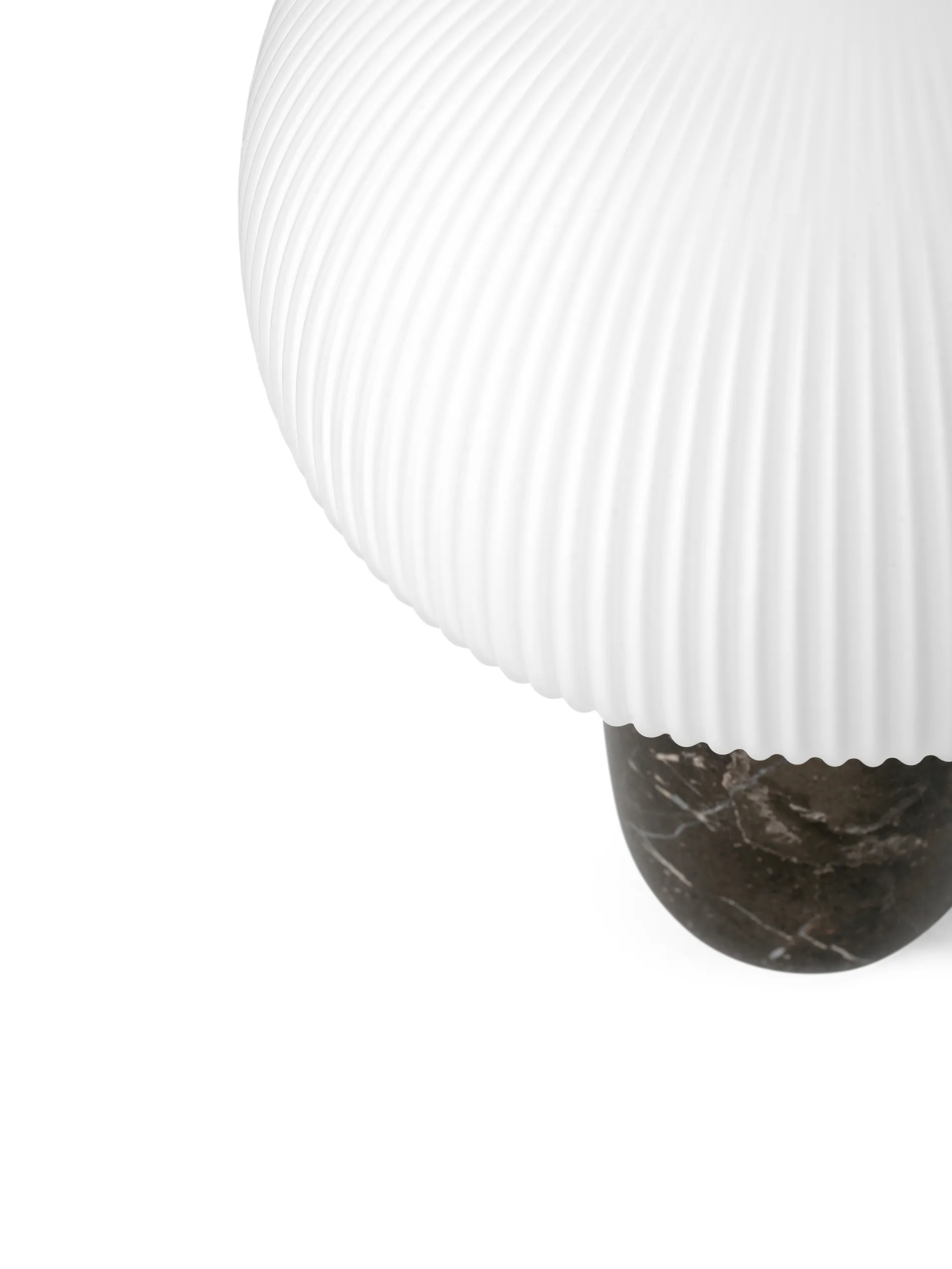 Vipp591 Sculpture Tischlampe klein 39 cm, Grey marble Vipp