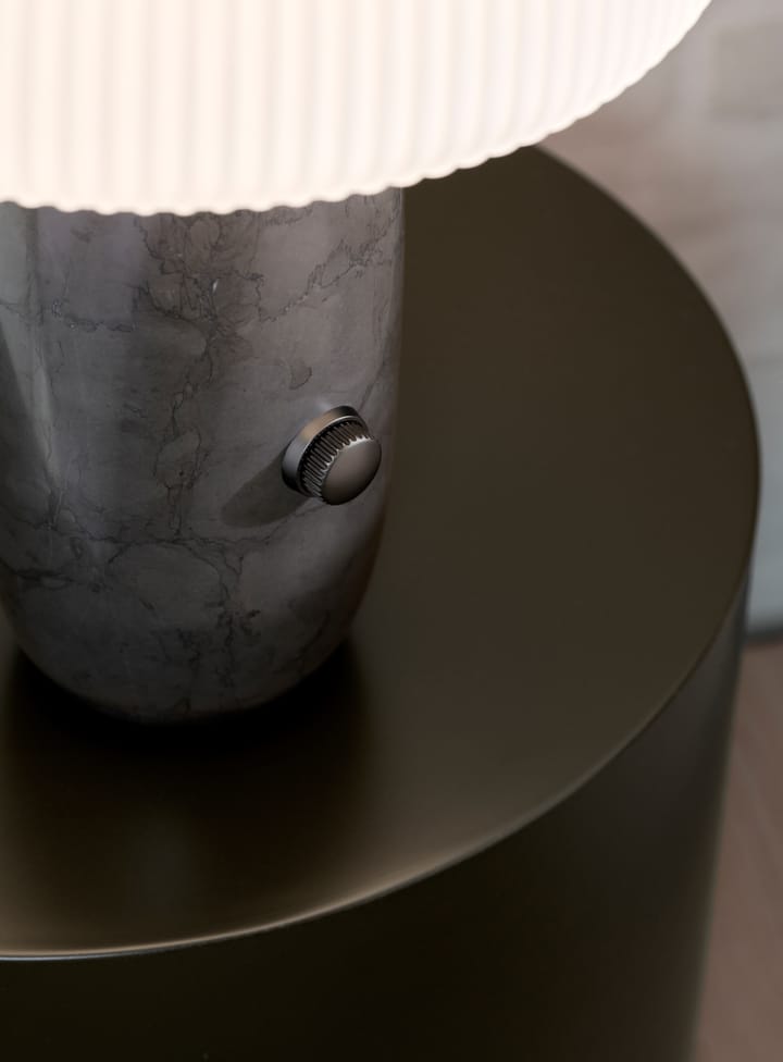 Vipp591 Sculpture Tischlampe klein 39 cm, Grey marble Vipp