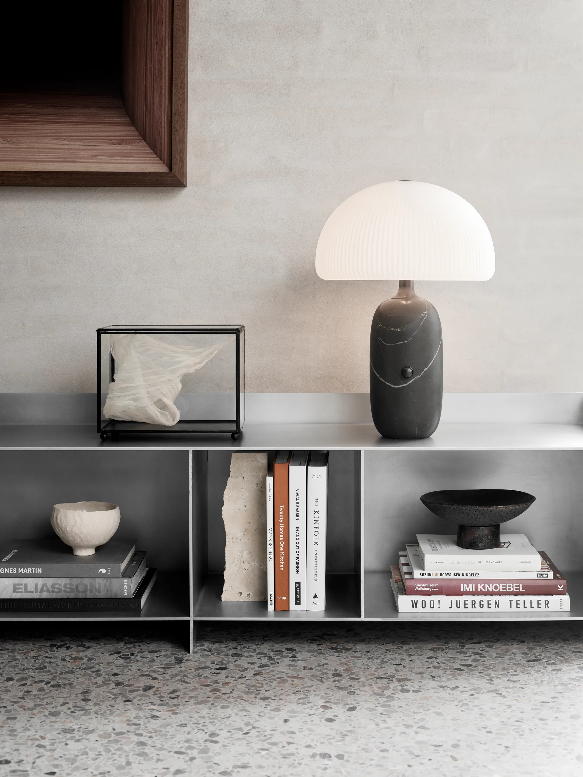 Vipp592 Sculpture Tischlampe 52 cm, Grey marble Vipp