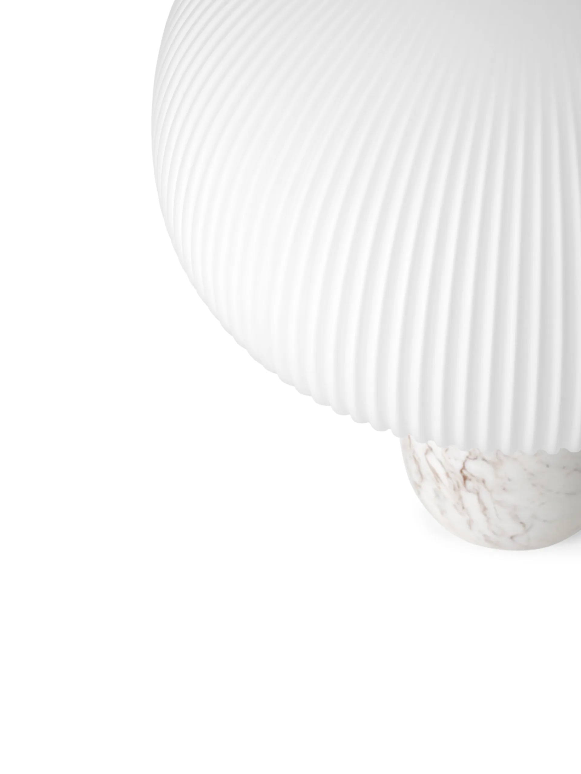 Vipp592 Sculpture Tischlampe 52 cm, White marble Vipp