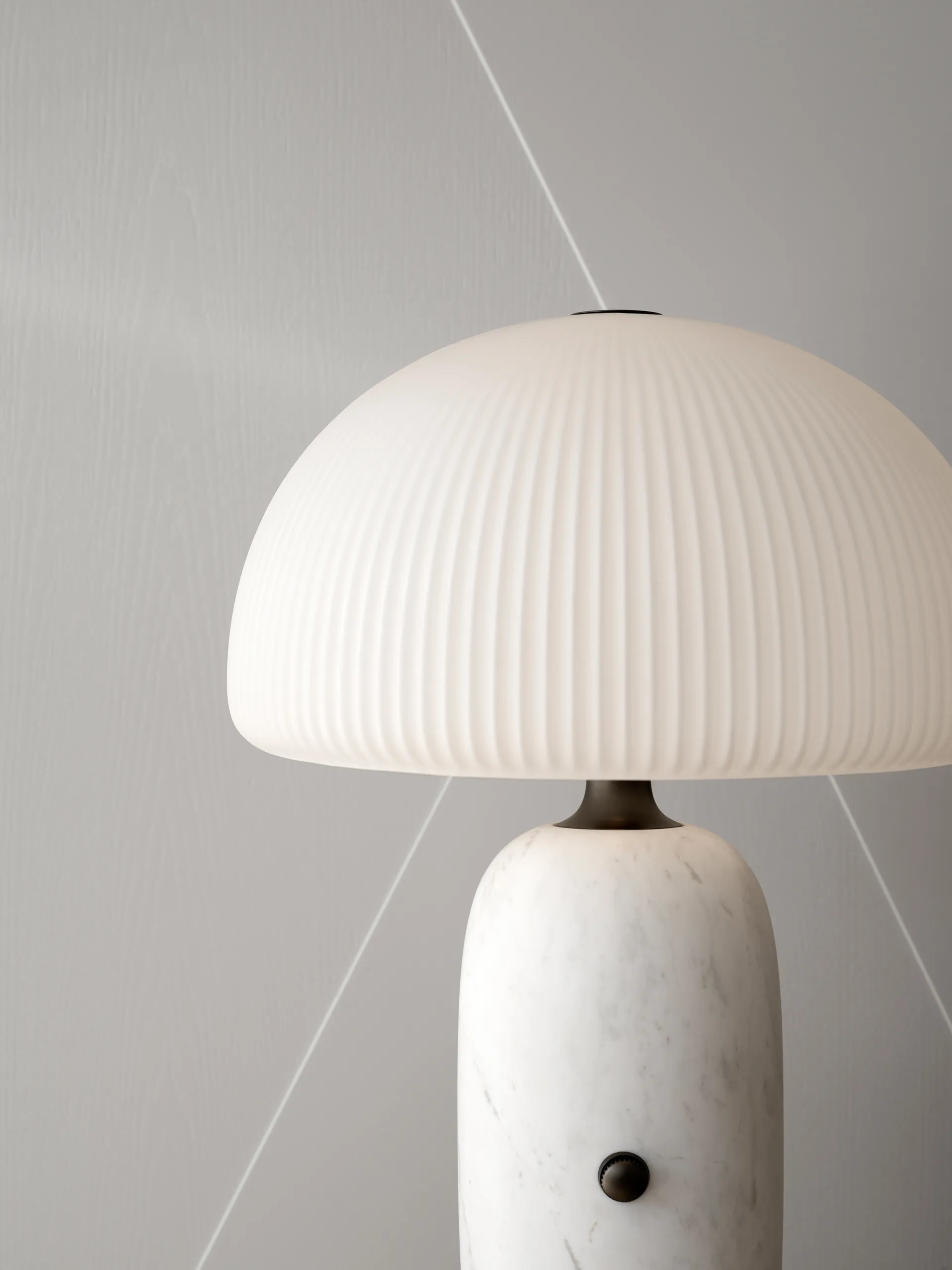 Vipp592 Sculpture Tischlampe 52 cm, White marble Vipp