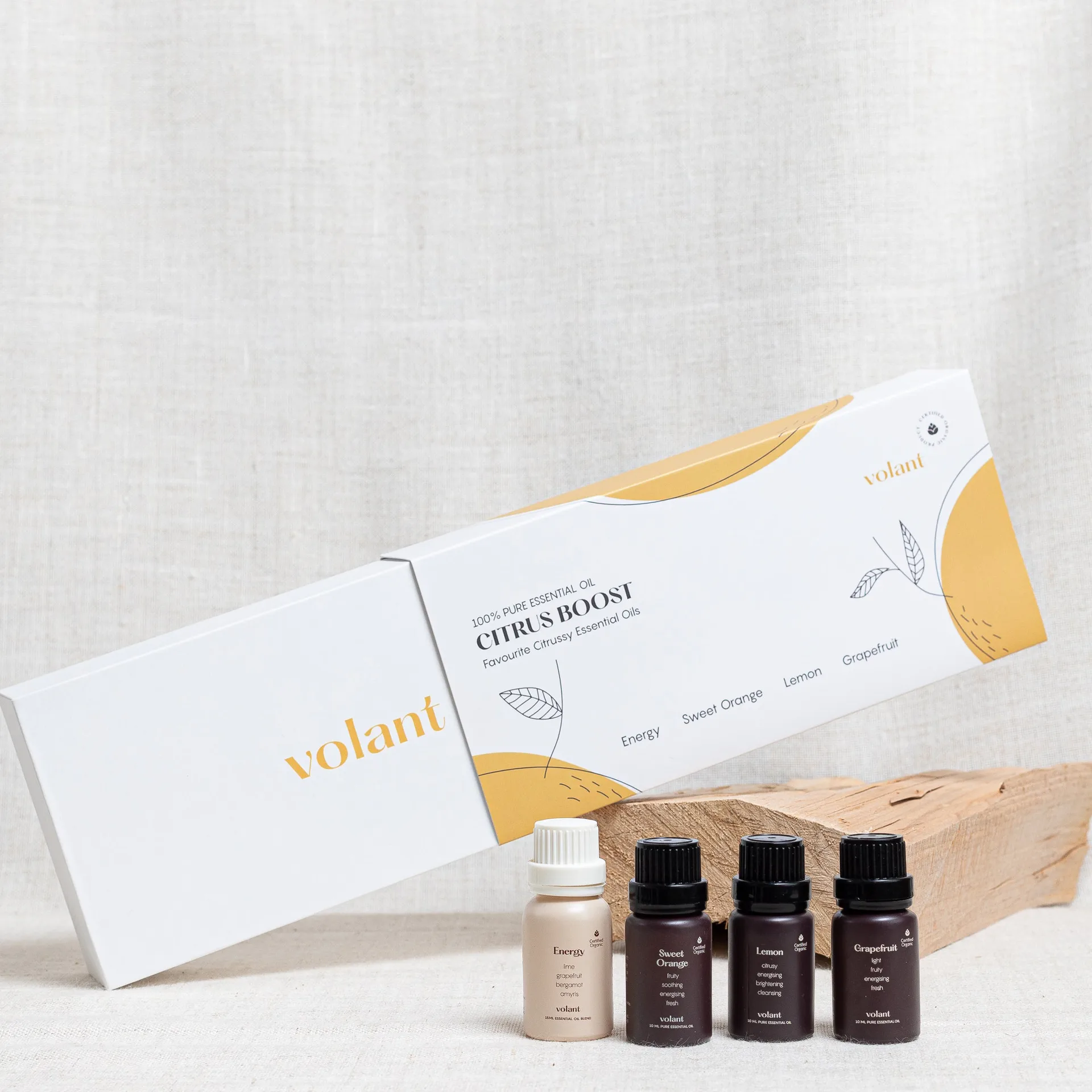 Citrus Boostset ätherische Öle 4er-Pack, 3x10 ml-1x15 ml Volant