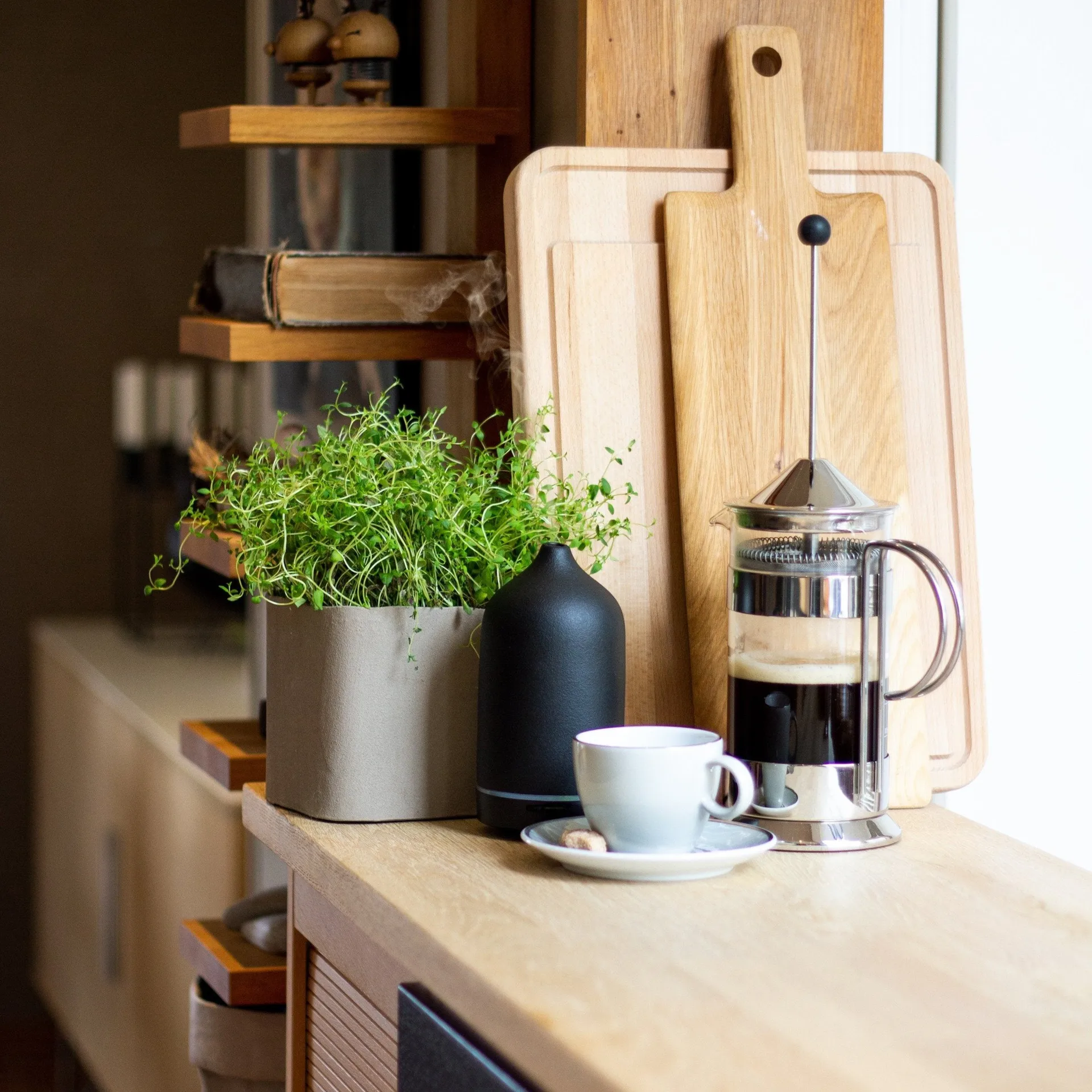 Stein-Diffuser 10 cl, Schwarz Volant