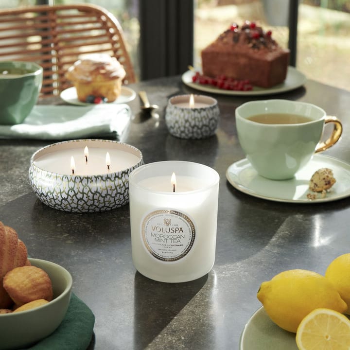 Classic Maison Blanc Duftkerze 60 Stunden, Moroccan Mint Tea Voluspa