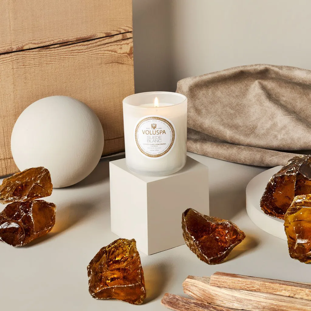 Classic Maison Blanc Duftkerze 60 Stunden, Suede Blanc Voluspa