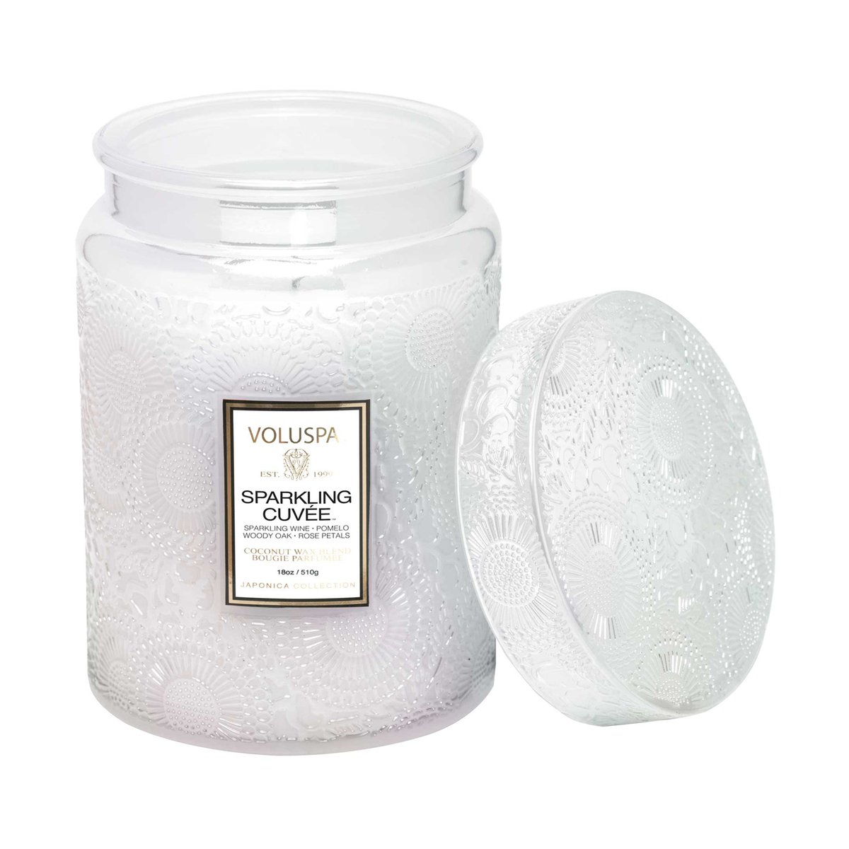 Voluspa Duftkerze in Glasdose 100 Stunden Sparkling Cuvée