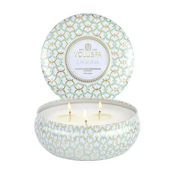Maison Blanc 3-wick Tin Duftkerze 40 Stunden - Laguna - Voluspa