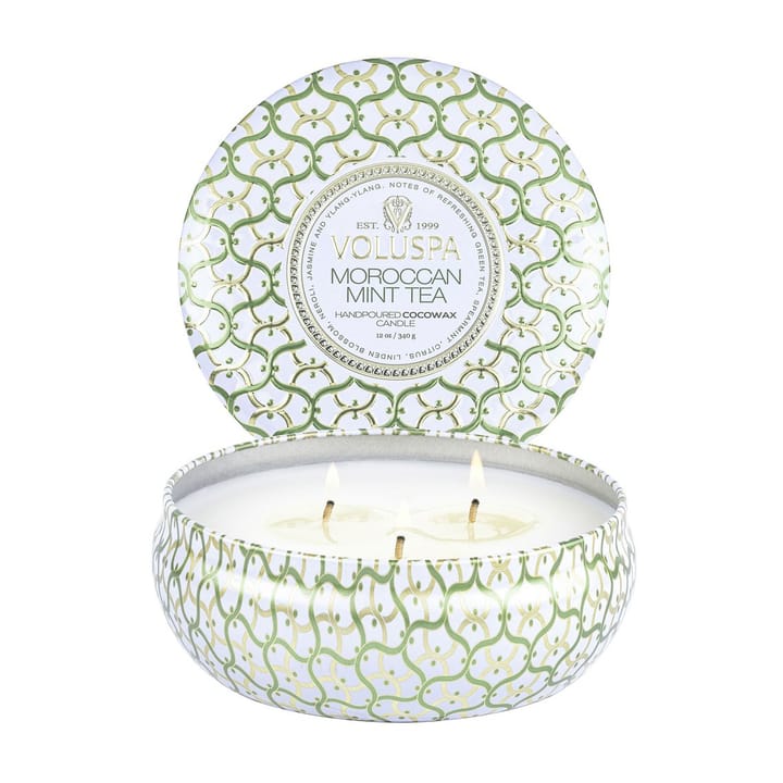 Maison Blanc 3-wick Tin Duftkerze 40 Stunden - Moroccan Mint Tea - Voluspa