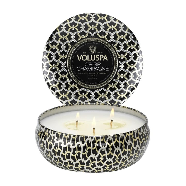 Maison Noir 3-wick Tin Duftkerze 40 Stunden - Crisp Champagne - Voluspa