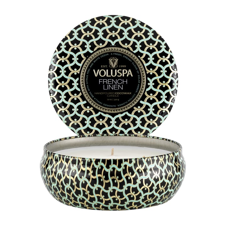 Maison Noir 3-wick Tin Duftkerze 40 Stunden - French Linen - Voluspa