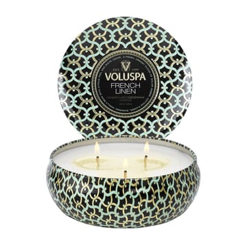 Maison Noir 3-wick Tin Duftkerze 40 Stunden - French Linen - Voluspa