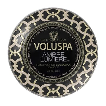 Maison Noir Mini Tin Duftkerze 25 Stunden - Ambre Lumiere - Voluspa