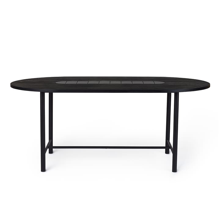 Be My Guest Tisch 180cm, Eiche schwarz geölt-schwarz Warm Nordic