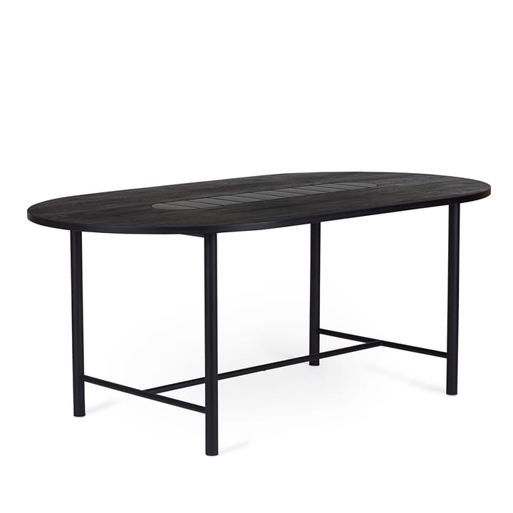 Be My Guest Tisch 180cm, Eiche schwarz geölt-schwarz Warm Nordic