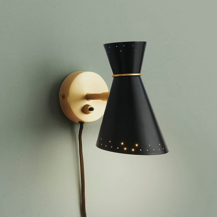Bloom Wandleuchte, Black noir Warm Nordic