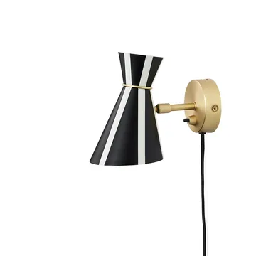 Bloom Wandleuchte - Black noir/warm white, stripe - Warm Nordic