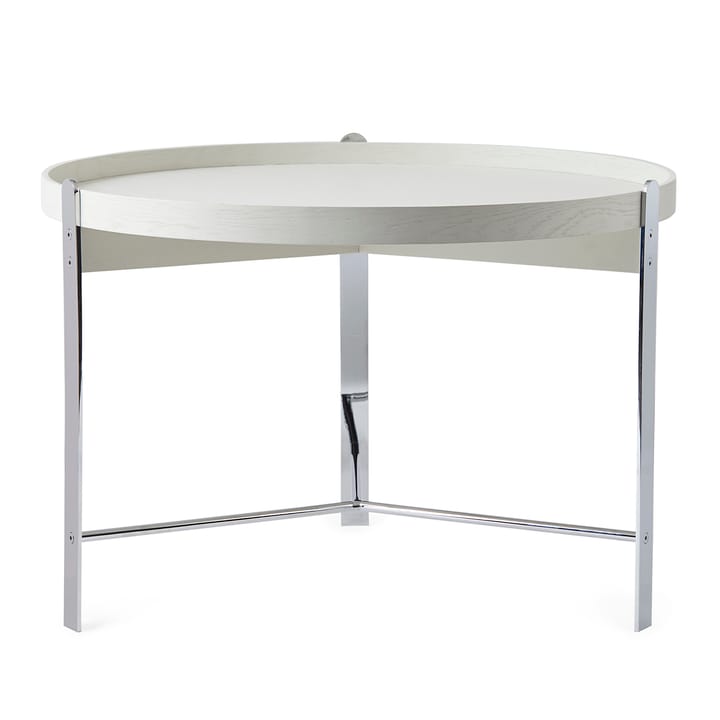 Compose Beistelltisch Ø70cm mit Chromgestell - Warm white - Warm Nordic