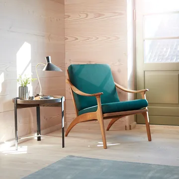 Compose Couchtisch Ø50cm mit Messinggestell - Smoked oak - Warm Nordic