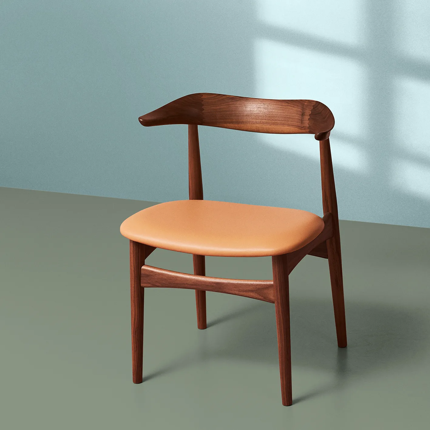 Cow Horn Stuhl Walnuss, Soavé nature Warm Nordic