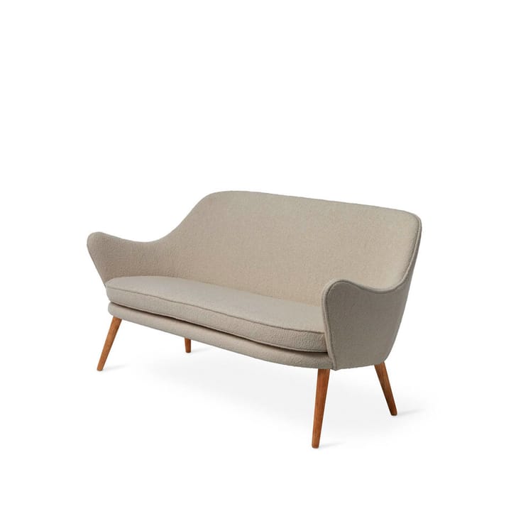 Dwell Sofa - 2-Sitzer Stoff barnum 2 sand, Eichenbeine geraucht - Warm Nordic