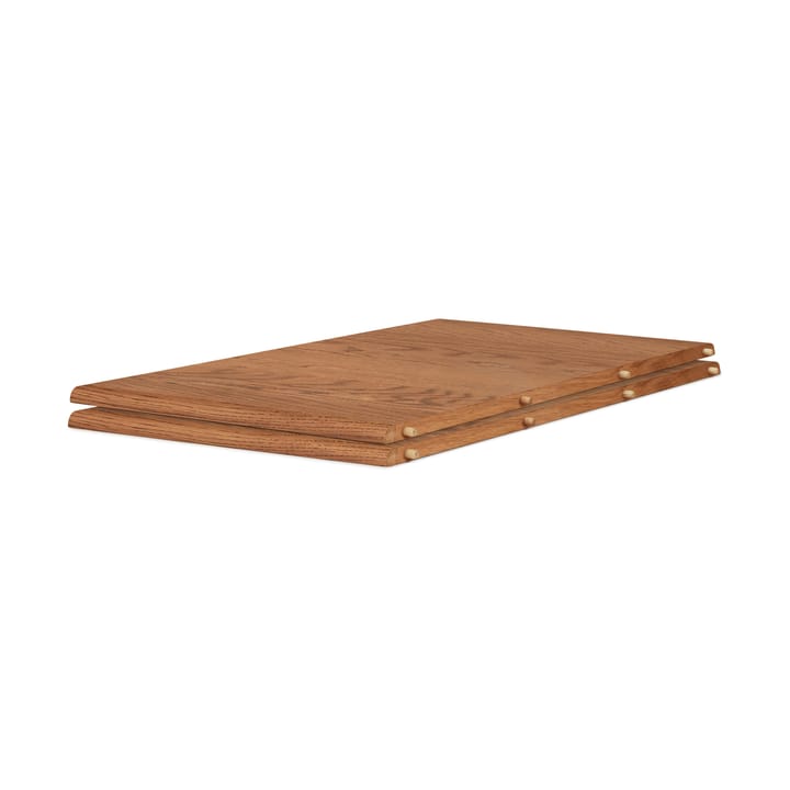 Evermore Esstisch inkl. 2 Einlegeplatten á 45 cm, Teak geölte Eiche, 160 cm Warm Nordic