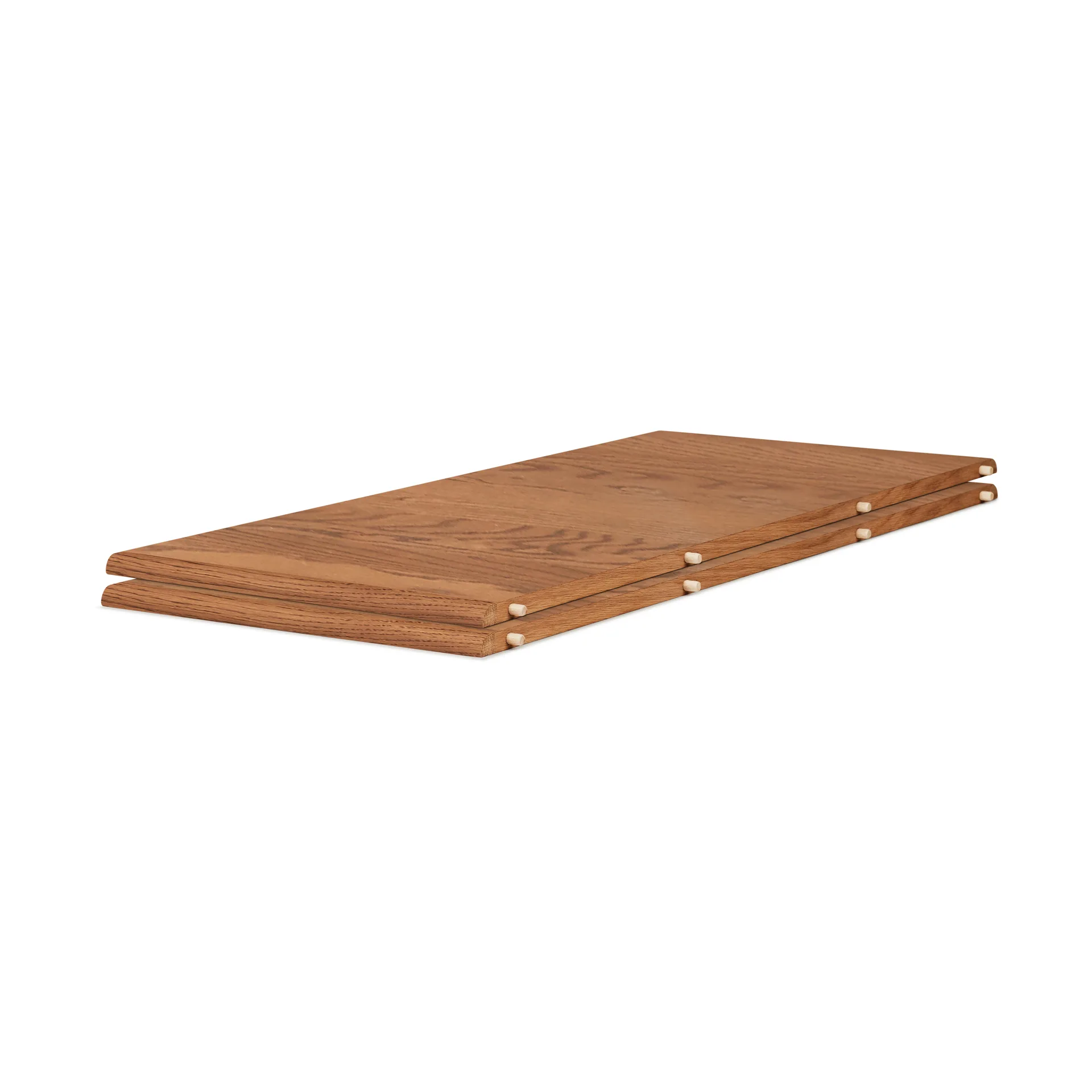 Evermore Esstisch inkl. 2 Einlegeplatten á 45 cm, Teak, geölte Eiche, 190 cm Warm Nordic