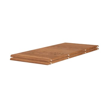 Evermore Esstisch inkl. 2 Einlegeplatten á 45 cm - Teak, geölte Eiche, 190 cm - Warm Nordic
