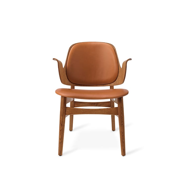 Gesture Loungestuhl - Leder silk 250 cognac, Eichengestell teak geölt - Warm Nordic