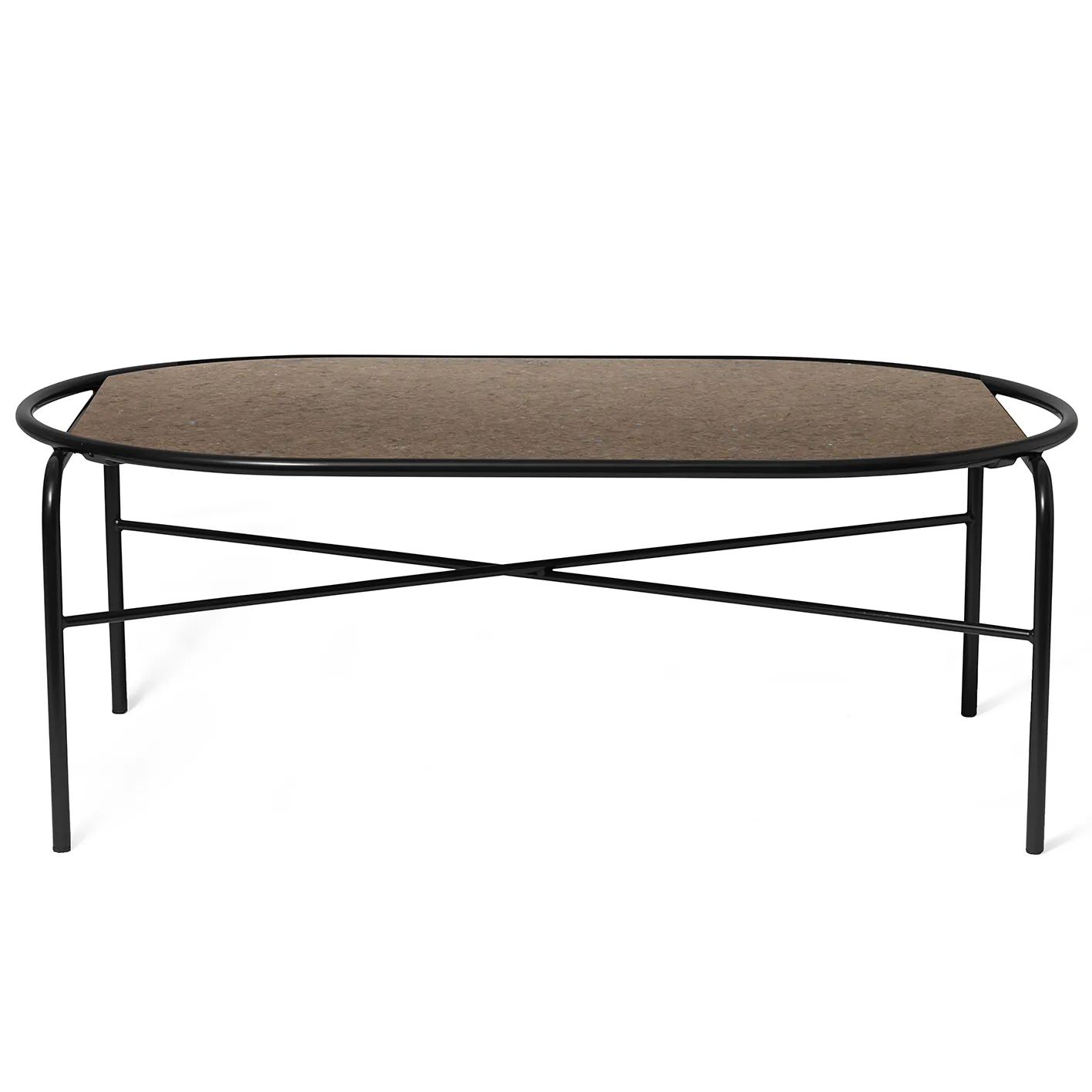 Secant ovaler Couchtisch Granit, Antique brown Warm Nordic