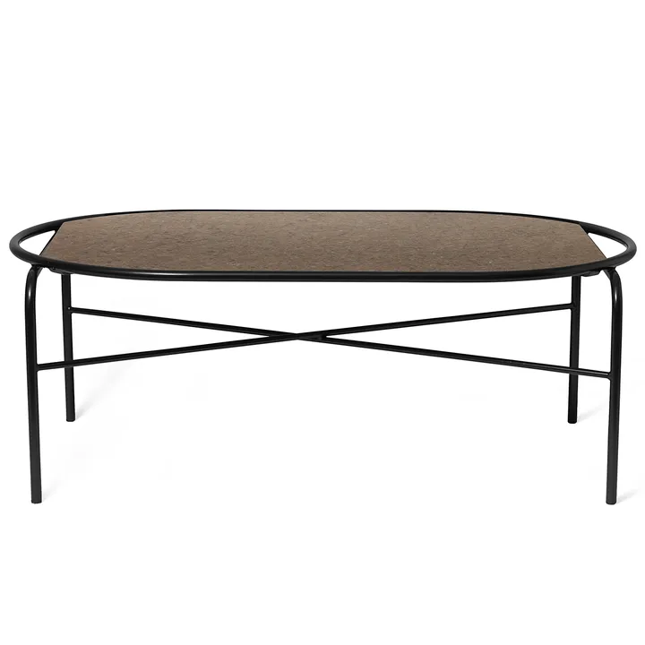 Secant ovaler Couchtisch Granit - Antique brown - Warm Nordic