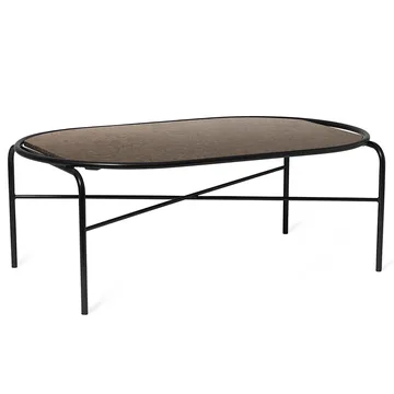 Secant ovaler Couchtisch Granit - Antique brown - Warm Nordic