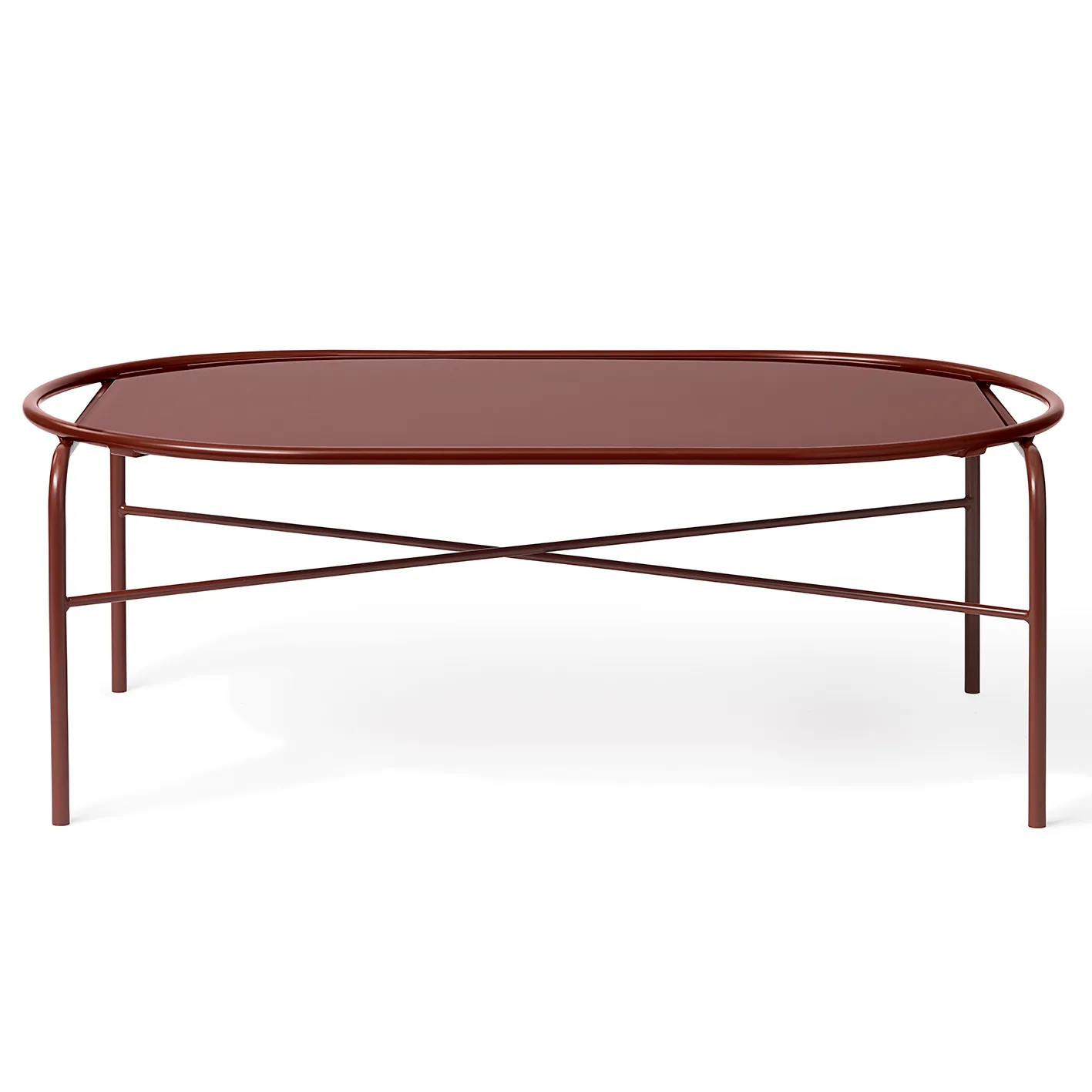 Secant ovaler Couchtisch, Redish Warm Nordic
