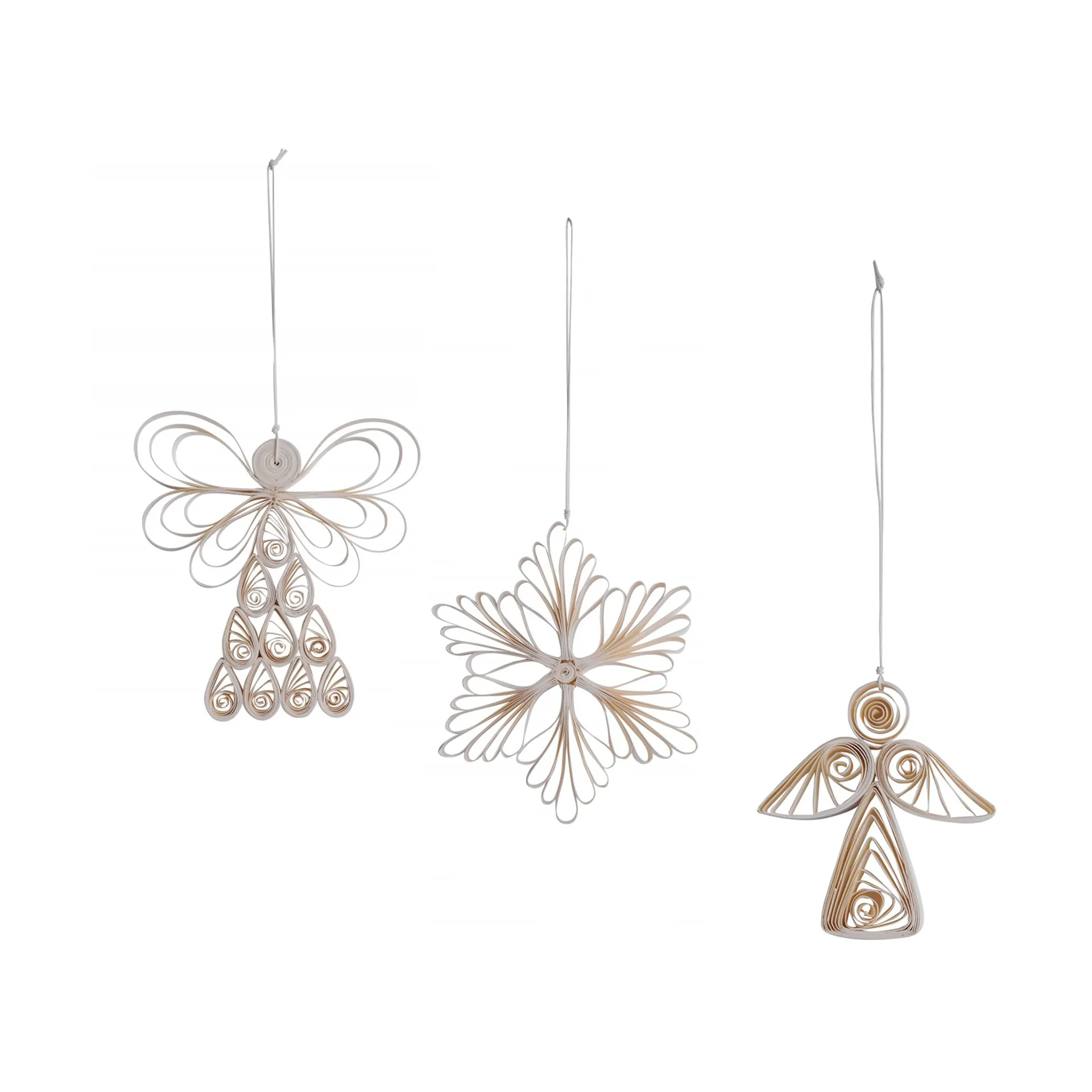 Angel mix Weihnachtsanhänger 3er Pack, Weiß Watt & Veke