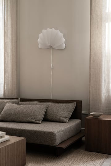 Anna Wandleuchte L 54 cm - White cotton - Watt & Veke