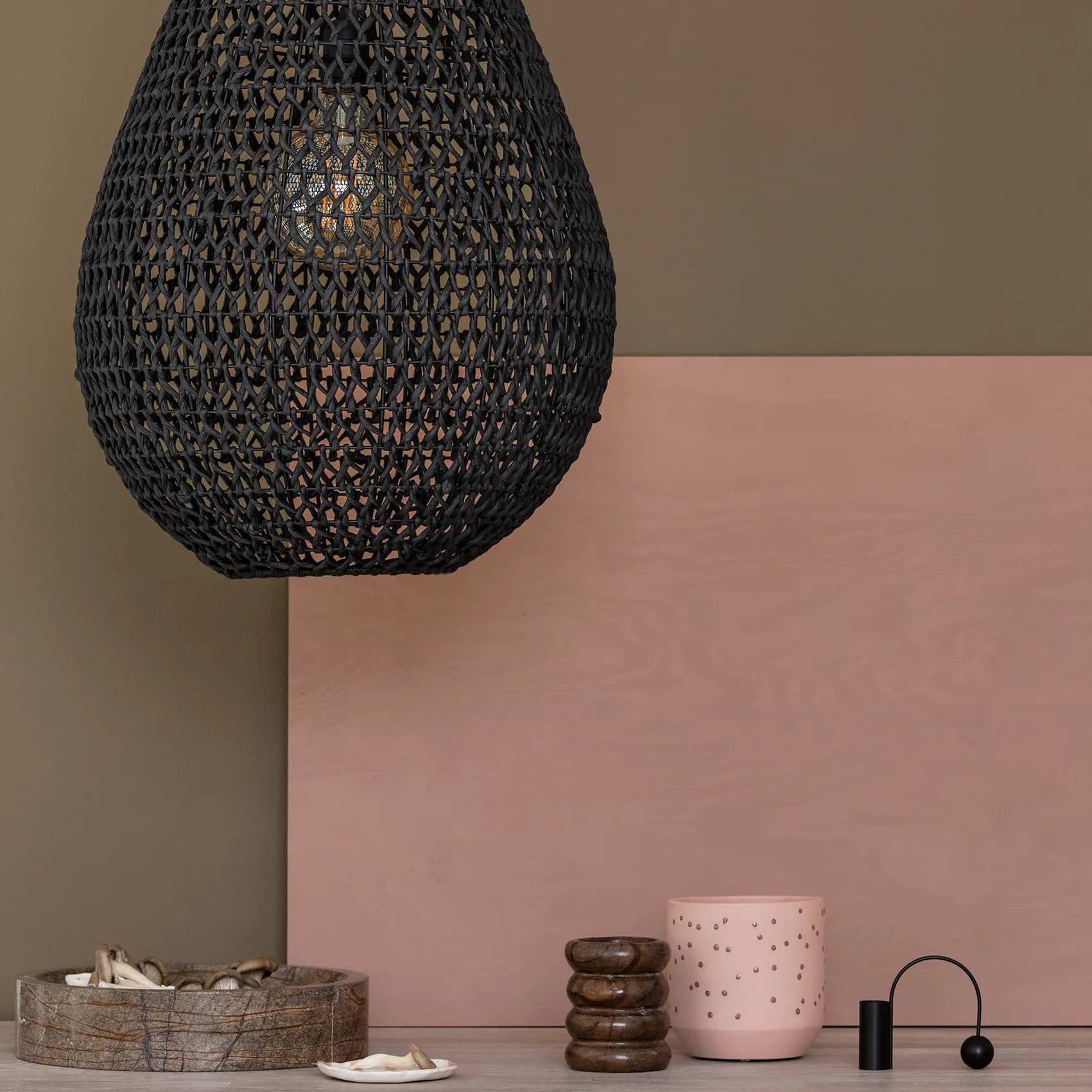 Buster Lampenschirm Ø45cm, Schwarz Watt & Veke