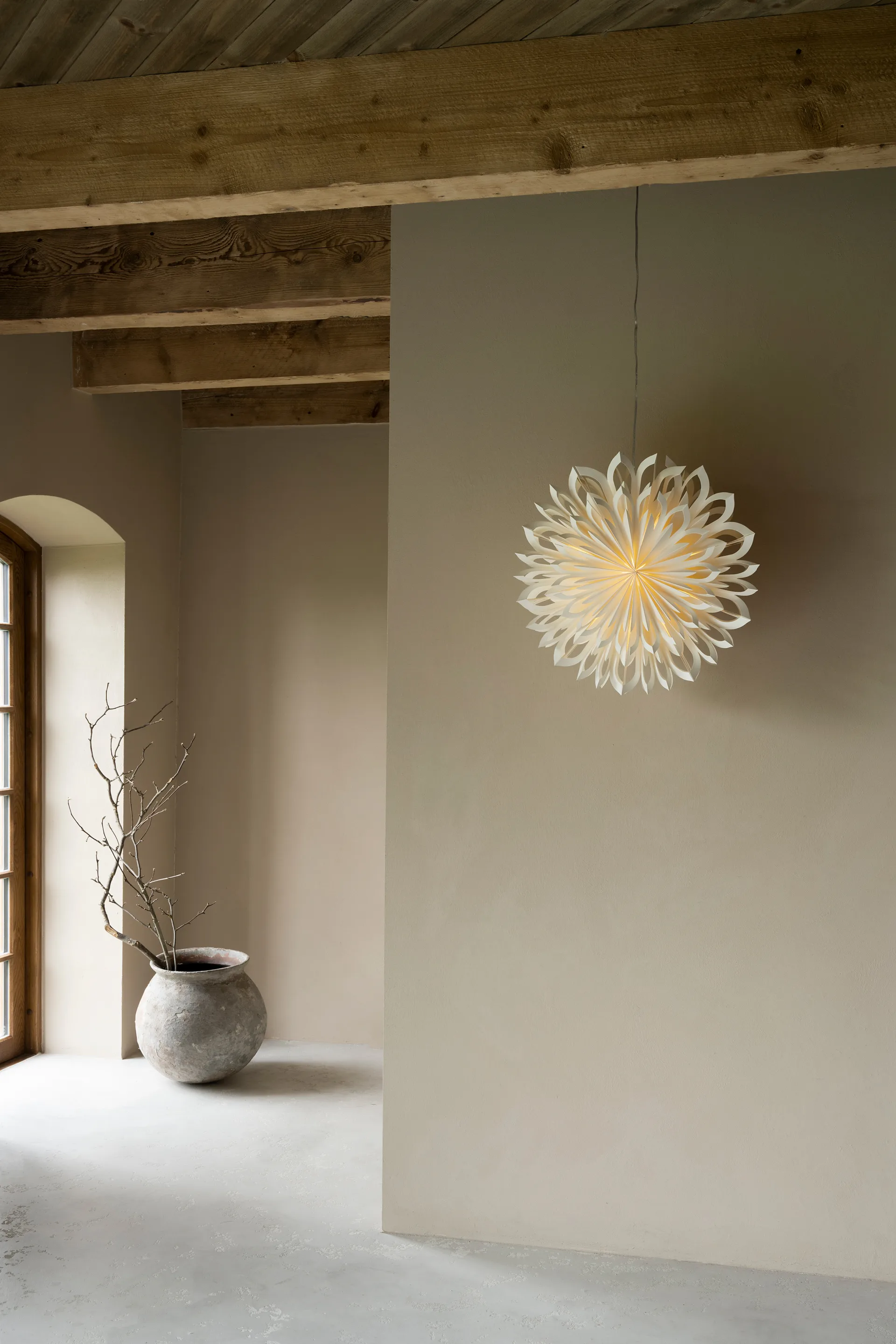 Clara Adventsstern Ø50cm, Weiß Watt & Veke